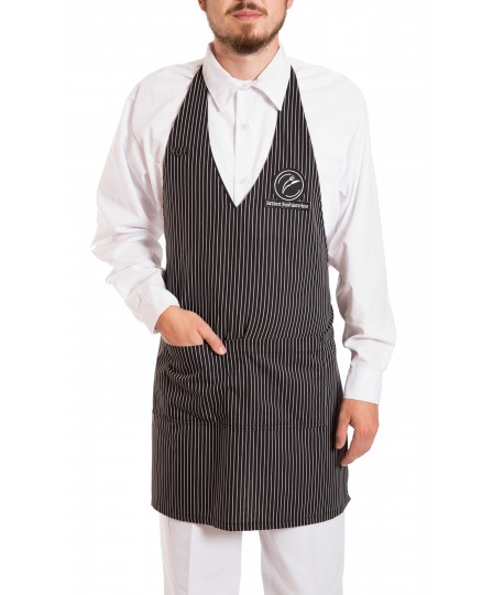 Gangster stripe Bib apron